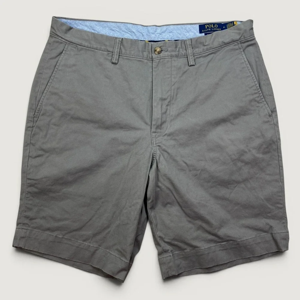 Polo Ralph Lauren Mens 34 Shorts Gray Classic Fit 9